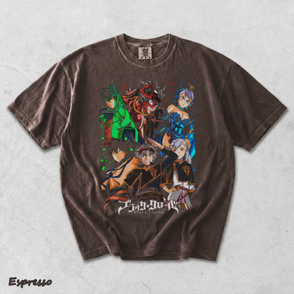 Black Clover Asta Yuno T-shirt - Espresso mockup