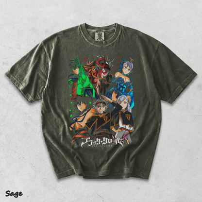 Black Clover Asta Yuno T-shirt - Sage mockup