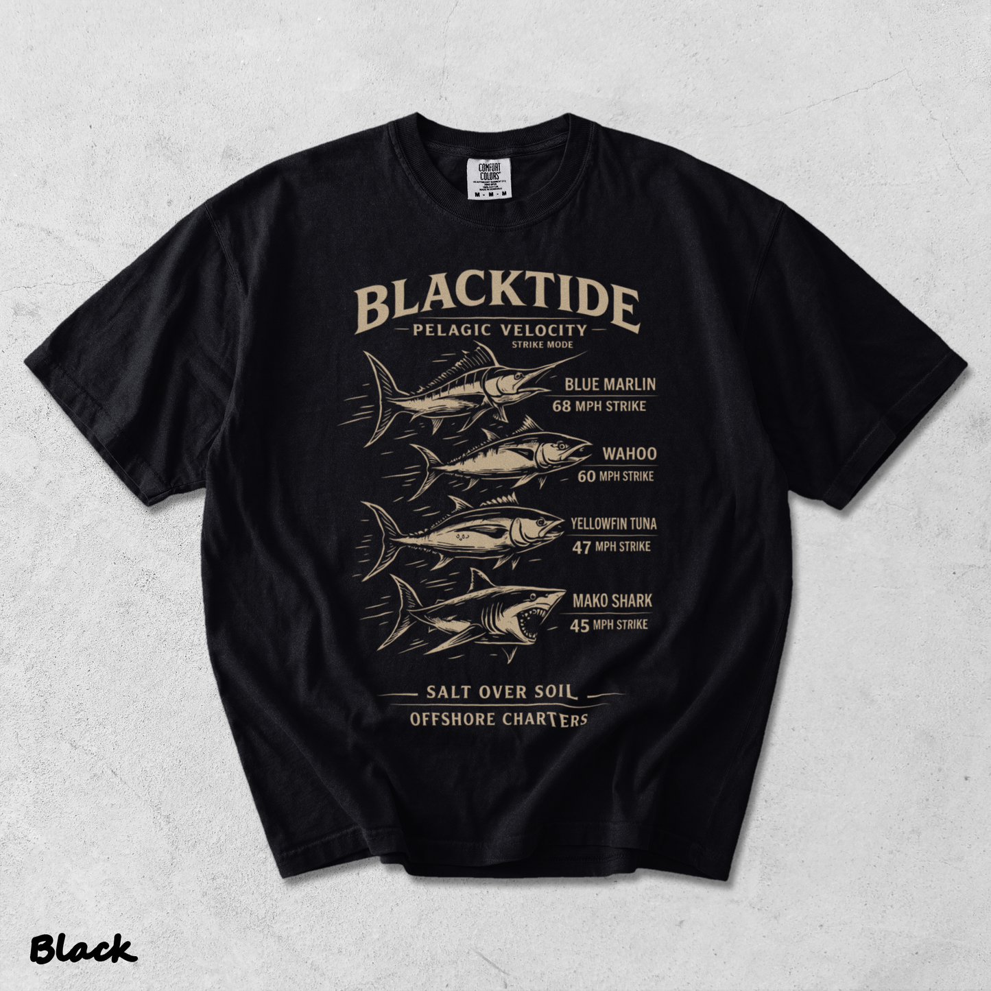Blacktide Pelagic Velocity - Black mockup