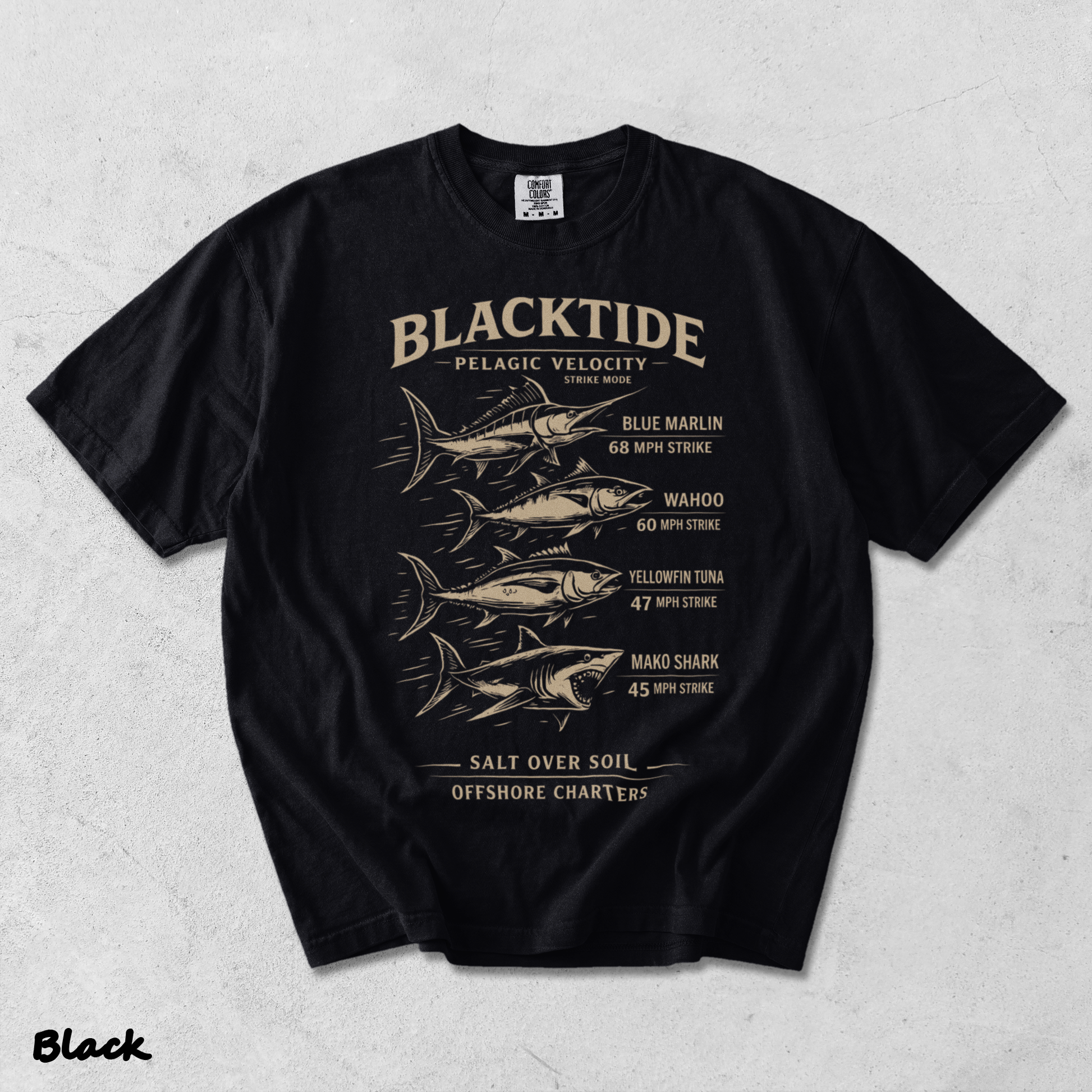 Blacktide Pelagic Velocity - Black mockup