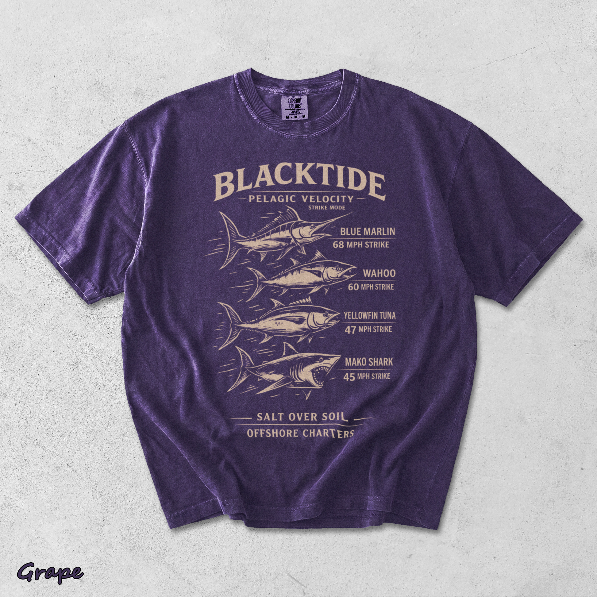 Blacktide Pelagic Velocity - Grape mockup