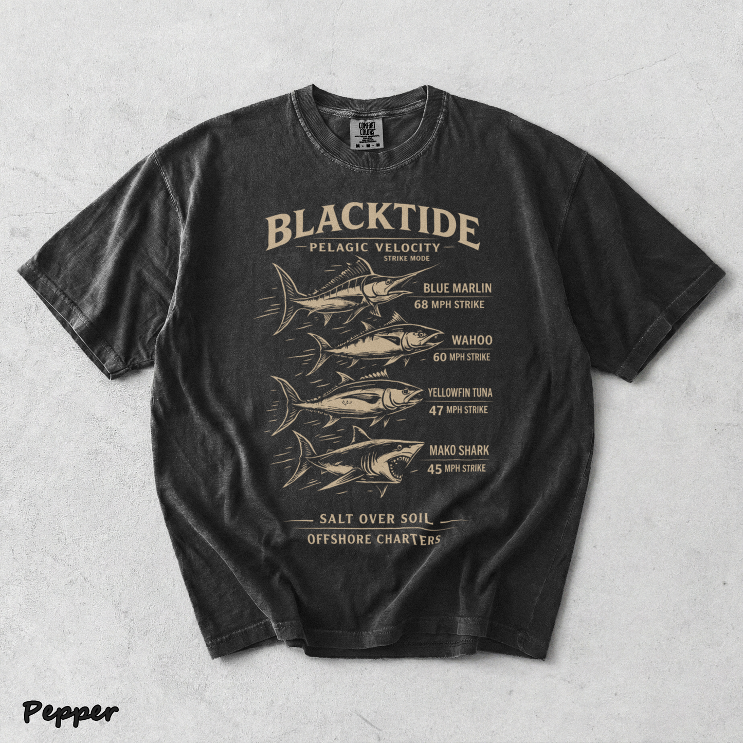 Blacktide Pelagic Velocity - Pepper mockup