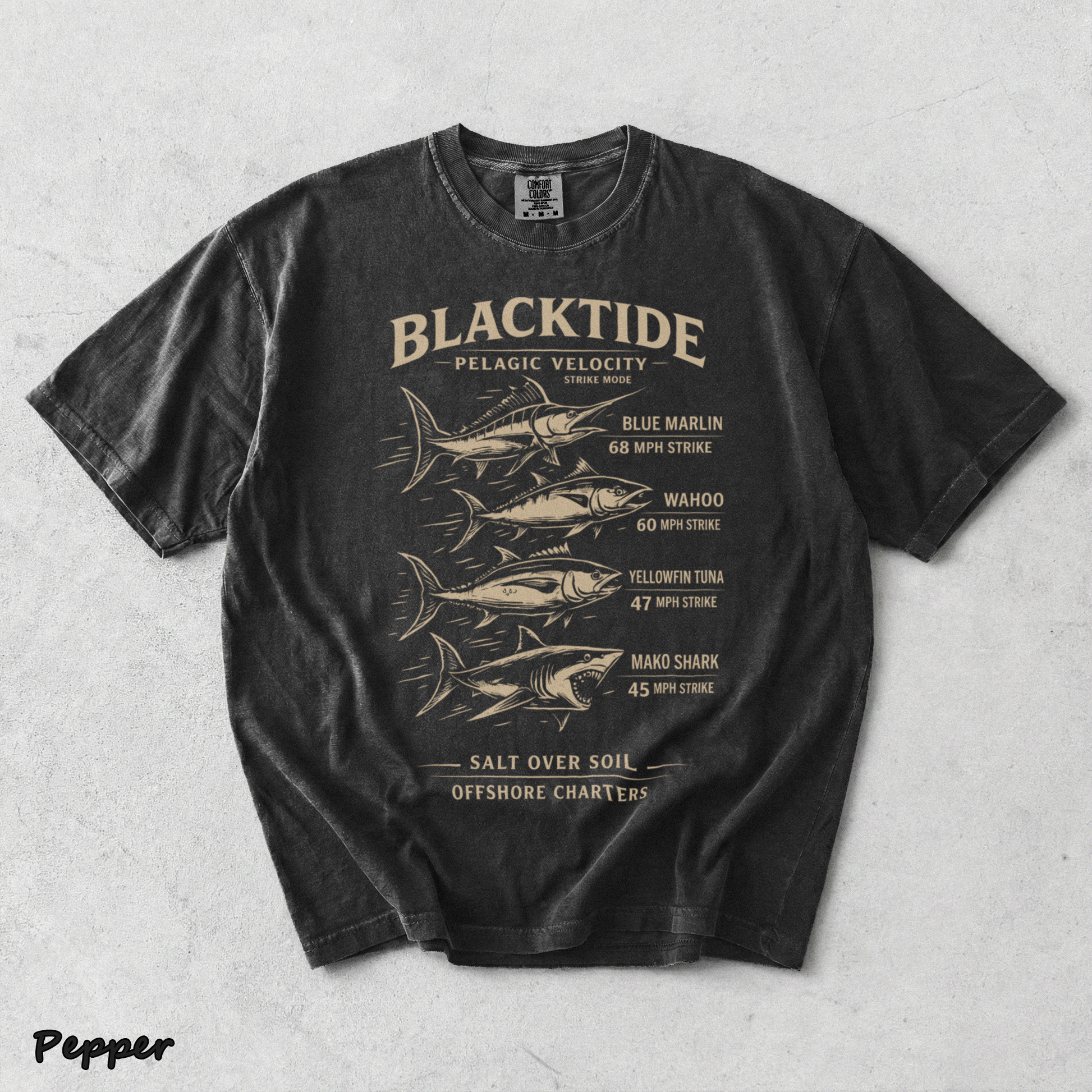 Blacktide Pelagic Velocity - Pepper mockup