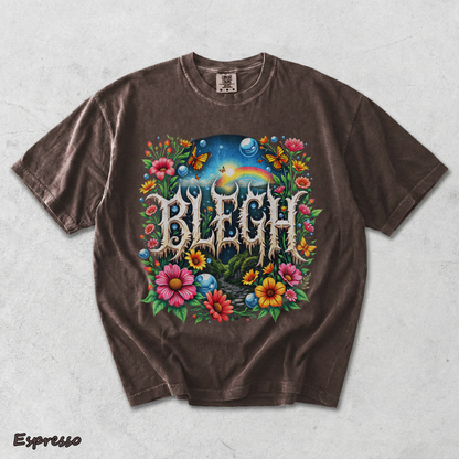 Blegh Floral Metal Aesthetic - Espresso mockup