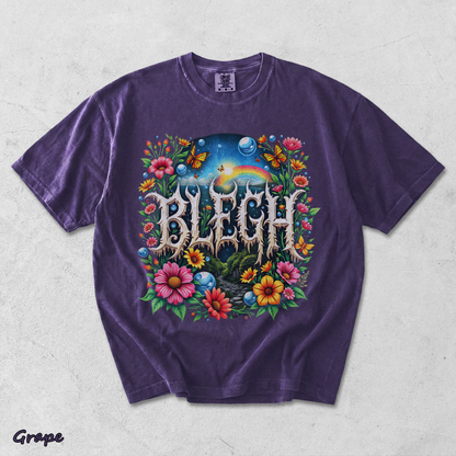 Blegh Floral Metal Aesthetic - Grape mockup