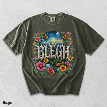 Blegh Floral Metal Aesthetic - Sage mockup