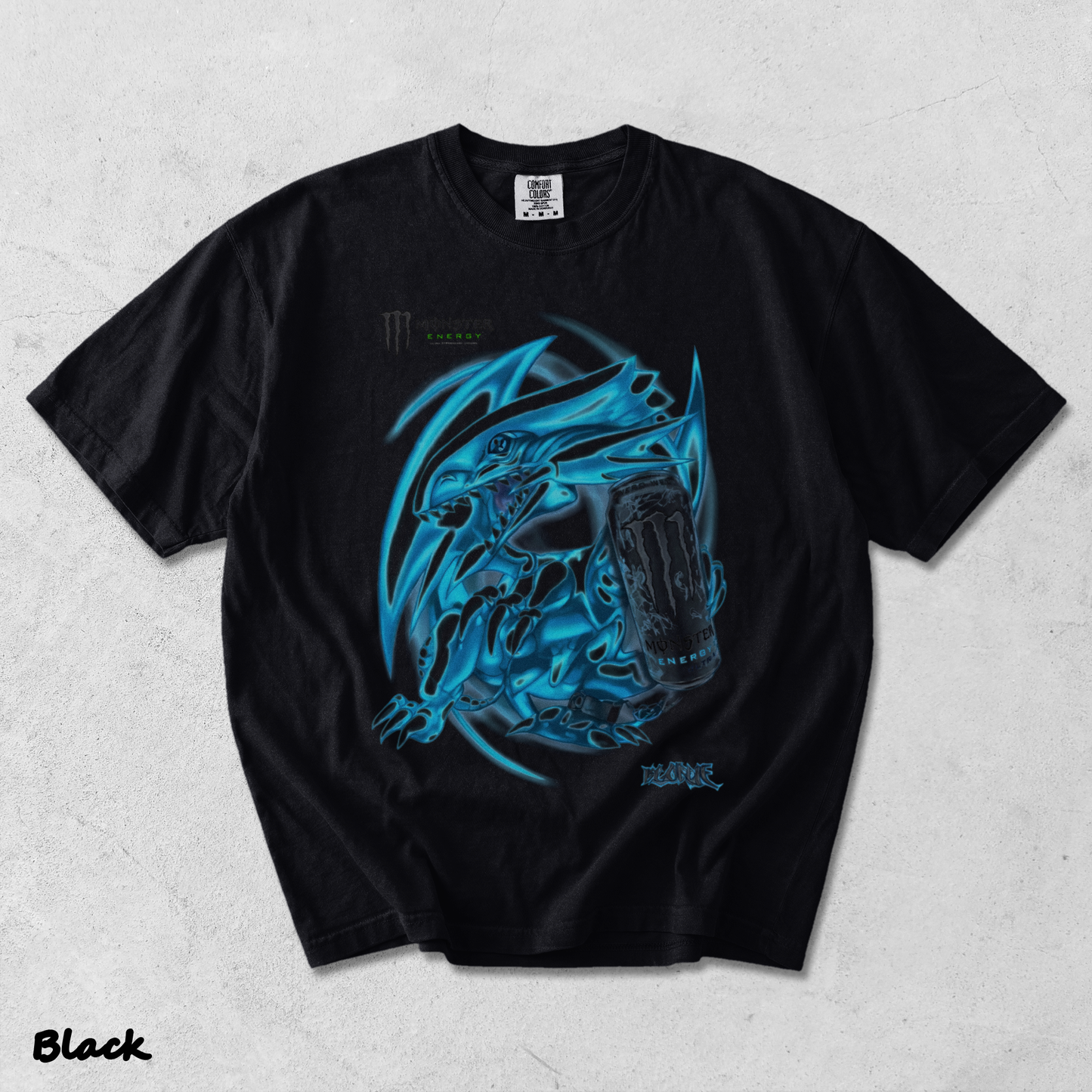 Blue Eyes White Dragon Double Sided - Black mockup