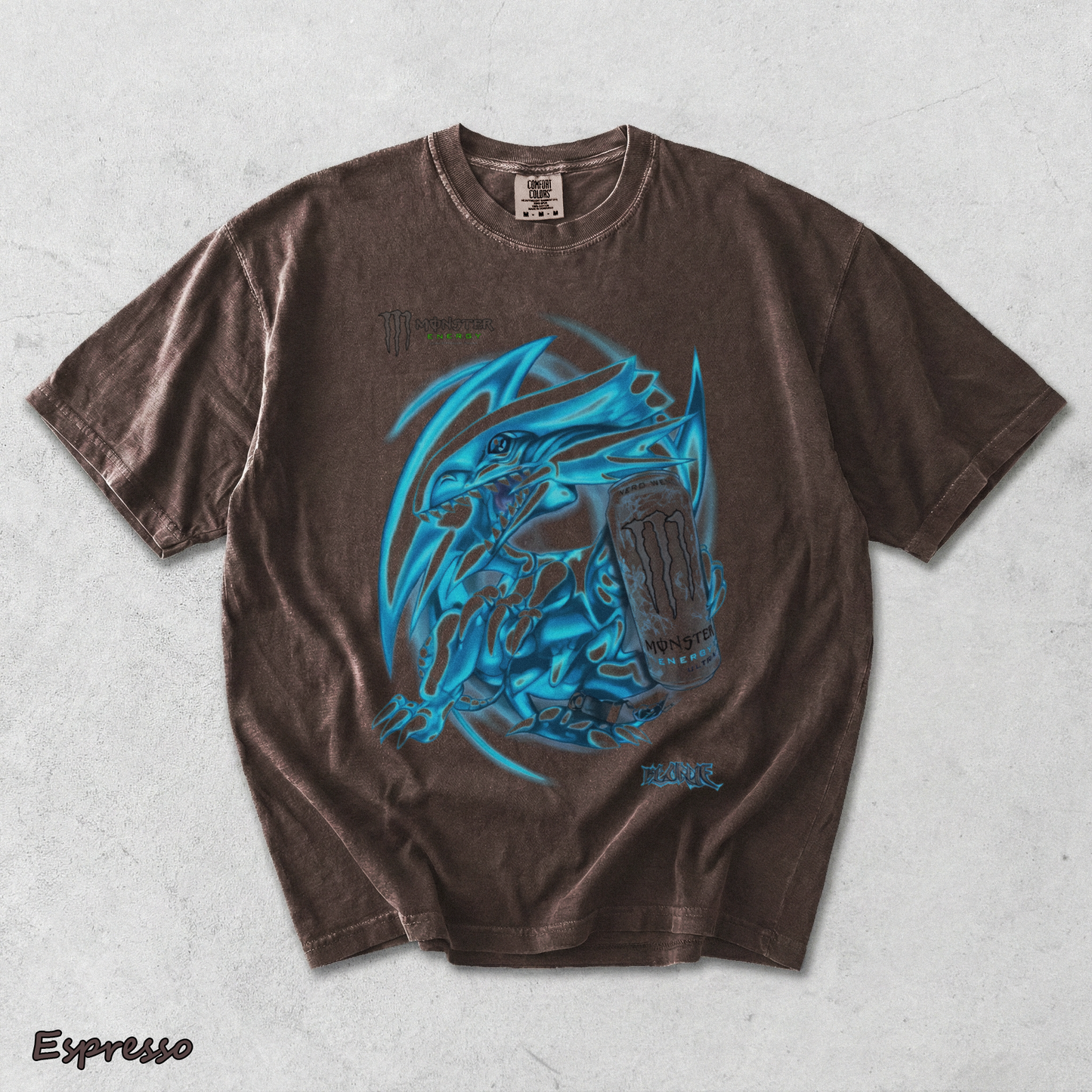 Blue Eyes White Dragon Double Sided - Espresso mockup
