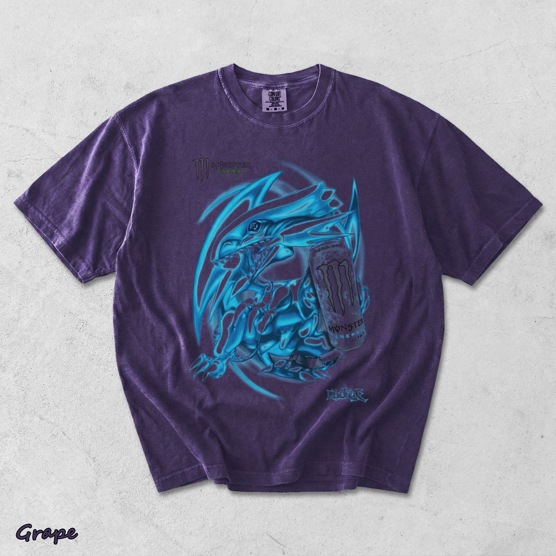 Blue Eyes White Dragon Double Sided - Grape mockup