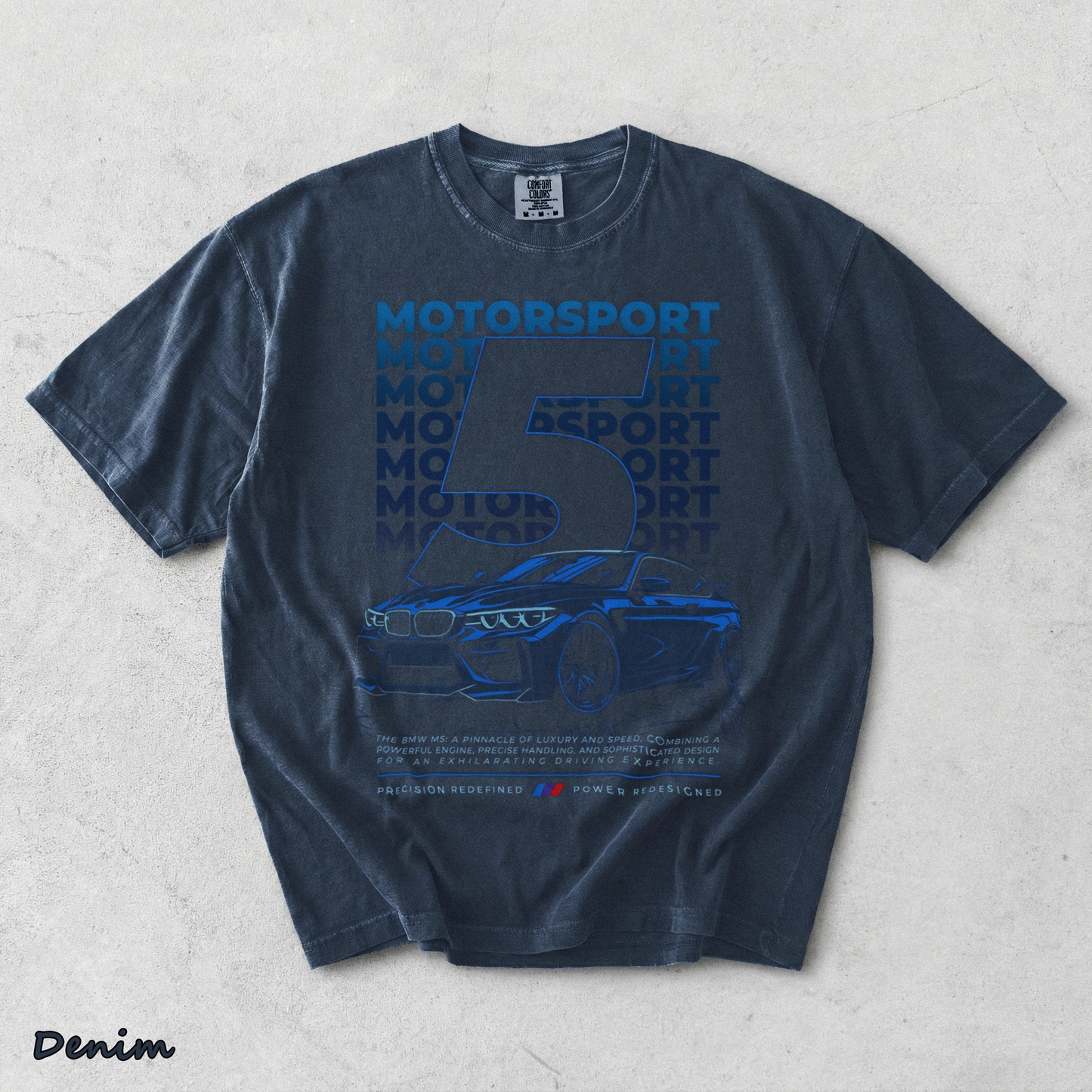 BMW M5 - Denim mockup
