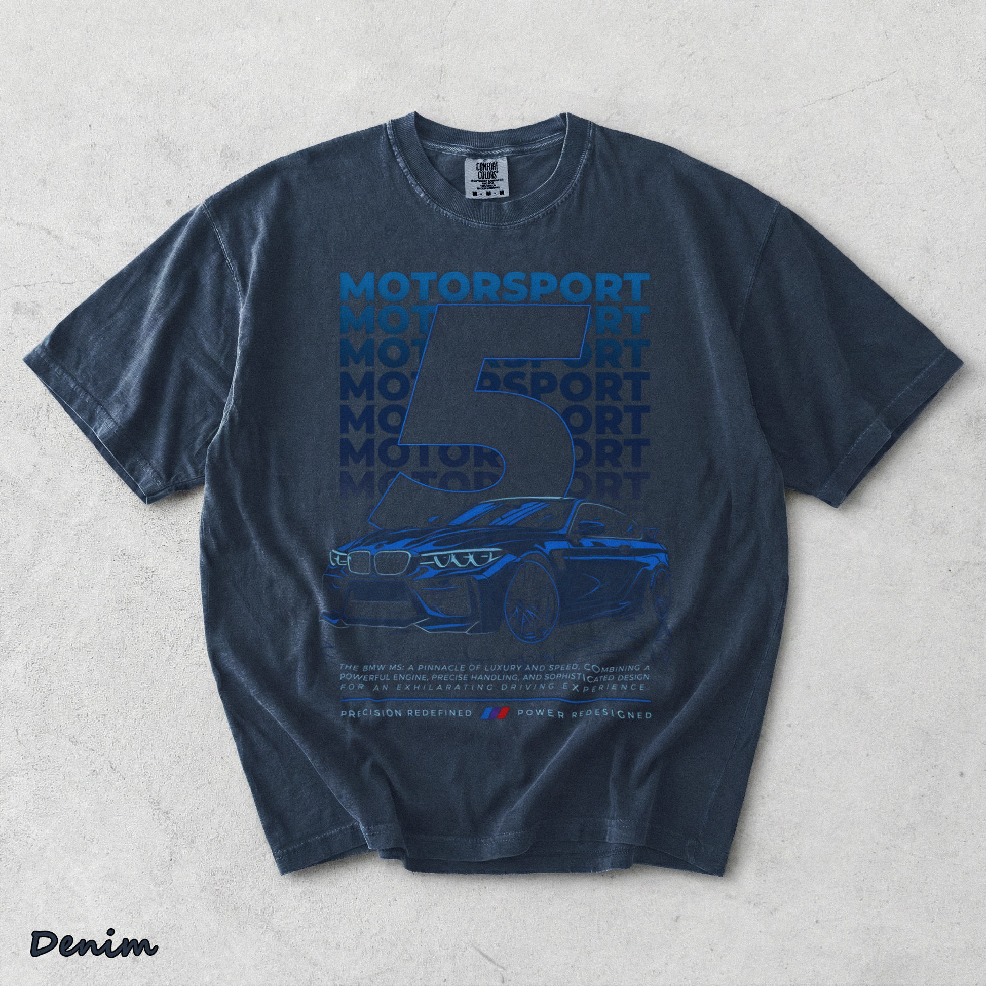 BMW M5 - Denim mockup
