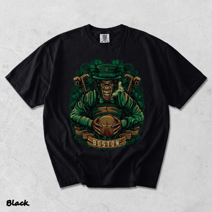 Boston Basketball Men's T-Shirt - Black mockup