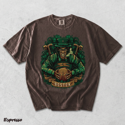 Boston Basketball Men's T-Shirt - Espresso mockup