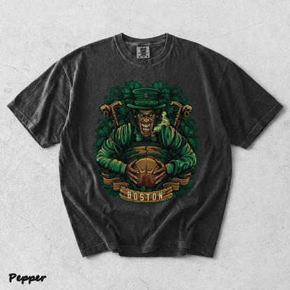 Boston Basketball Men's T-Shirt - Pepper mockup