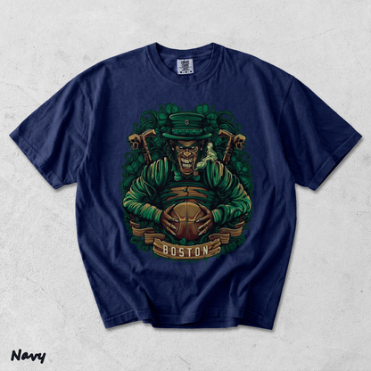 Boston Basketball Men's T-Shirt - True Navy mockup