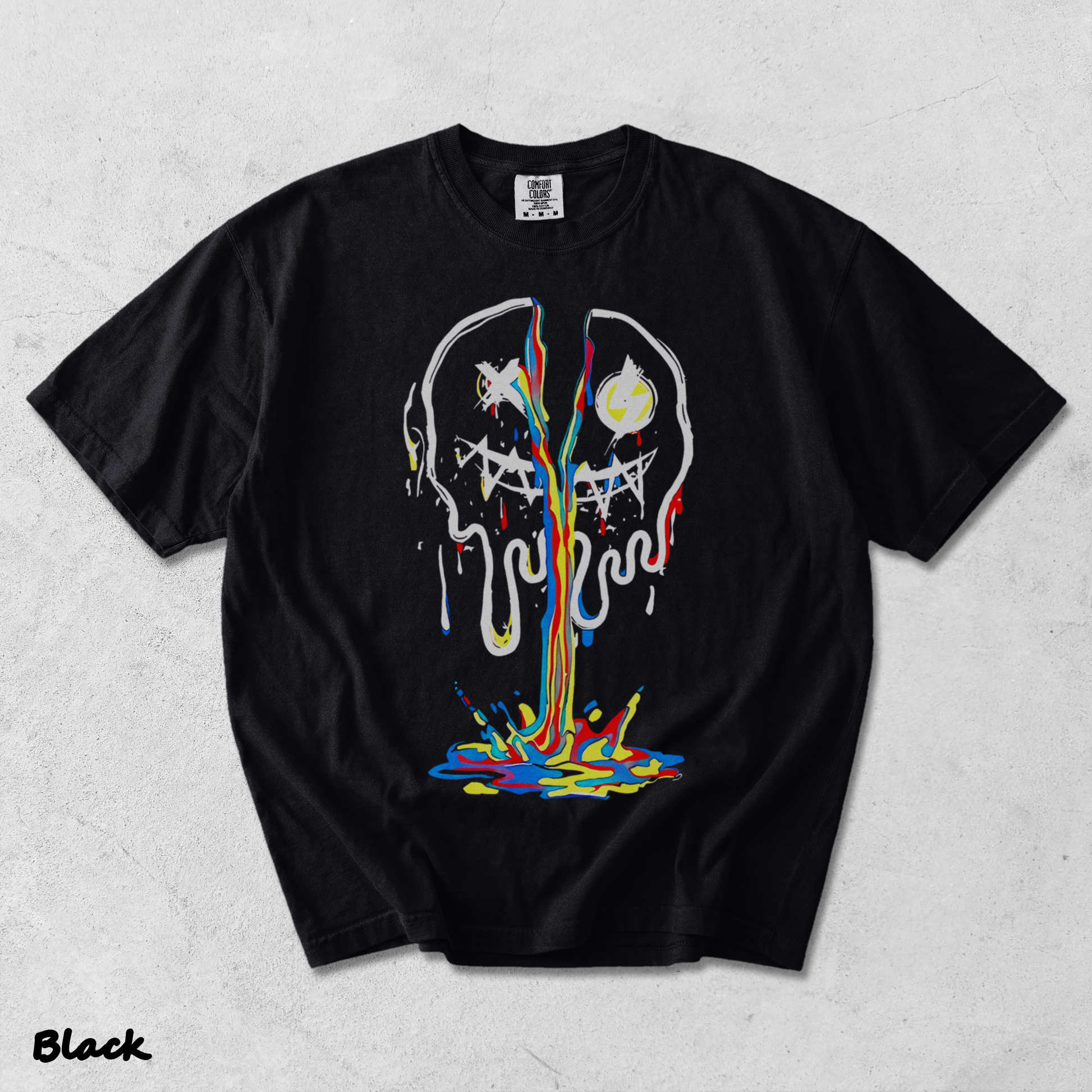 Broken Emoji Black - Black mockup