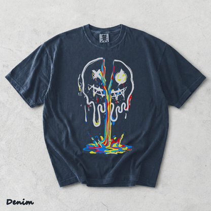 Broken Emoji Black - Denim mockup