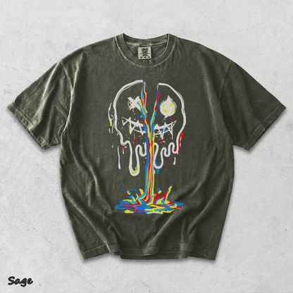 Broken Emoji Black - Sage mockup