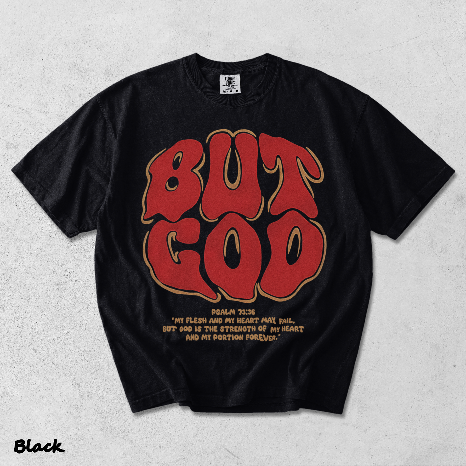BUT GOD - Black mockup