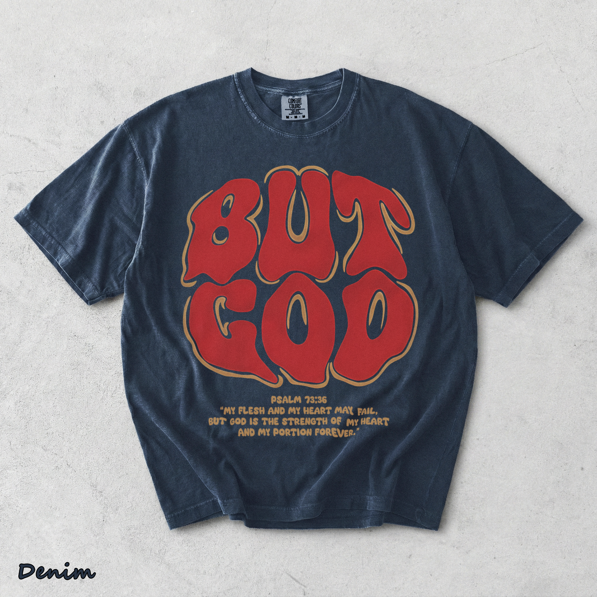 BUT GOD - Denim mockup