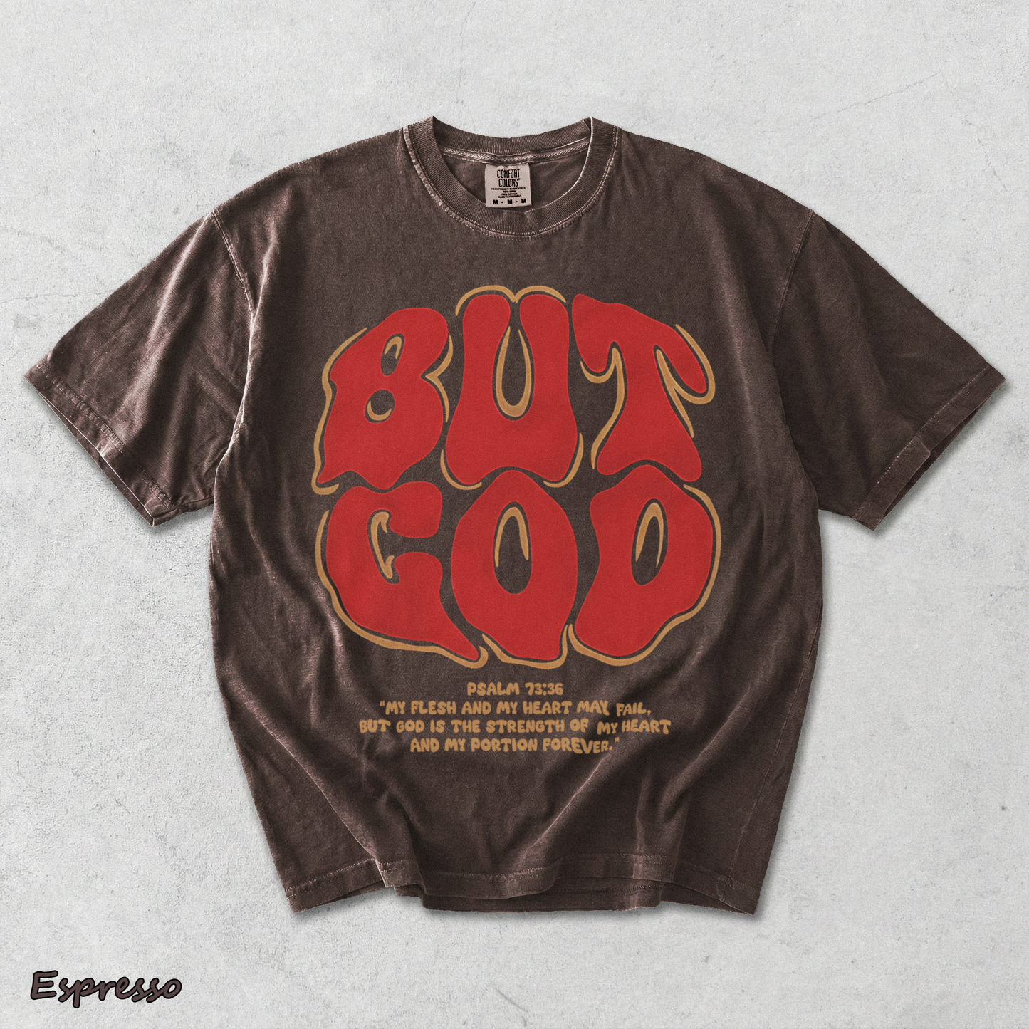 BUT GOD - Espresso mockup