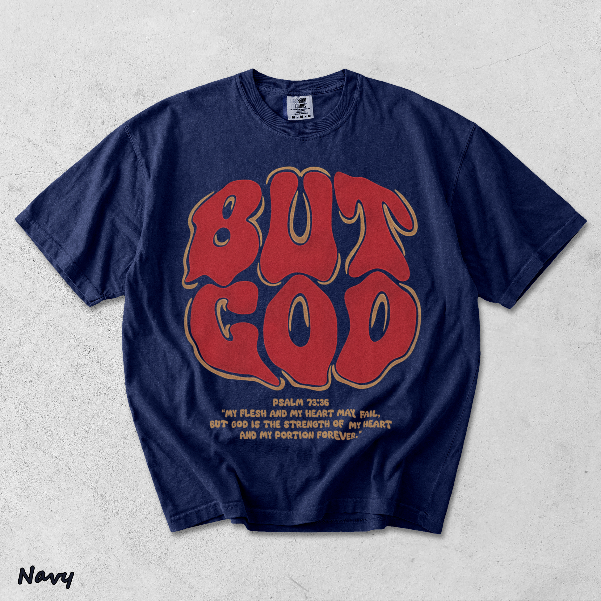 BUT GOD - True Navy mockup