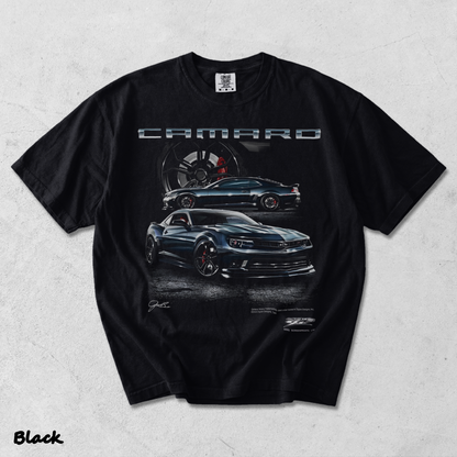 Camaro ZL1 5th Gen T-Shirt back - Black mockup