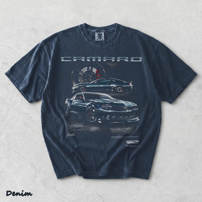 Camaro ZL1 5th Gen T-Shirt back - Denim mockup