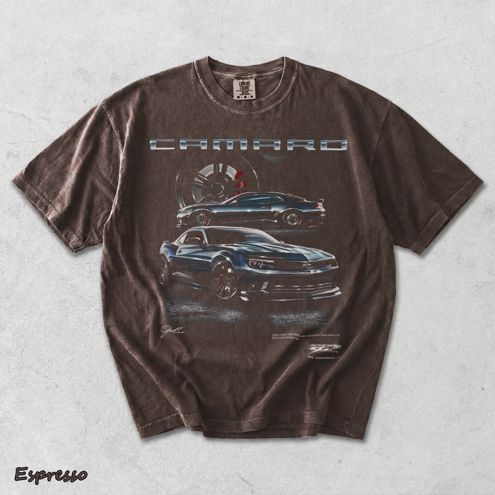 Camaro ZL1 5th Gen T-Shirt back - Espresso mockup