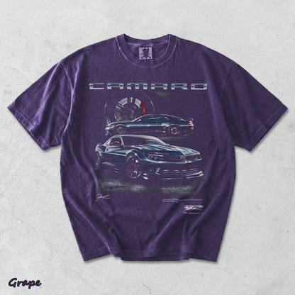 Camaro ZL1 5th Gen T-Shirt back - Grape mockup