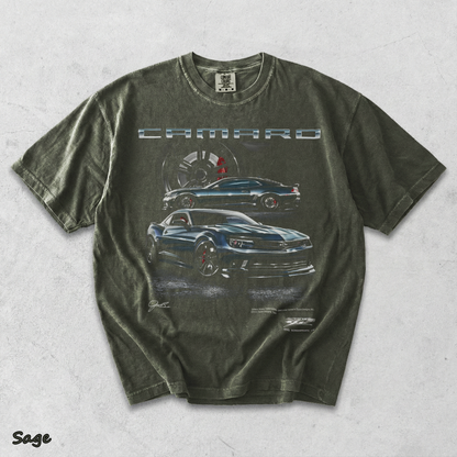 Camaro ZL1 5th Gen T-Shirt back - Sage mockup