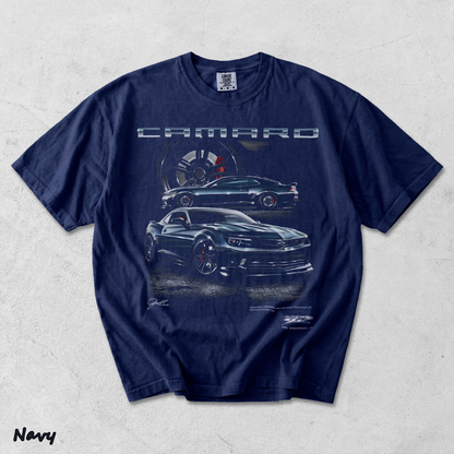 Camaro ZL1 5th Gen T-Shirt back - True Navy mockup