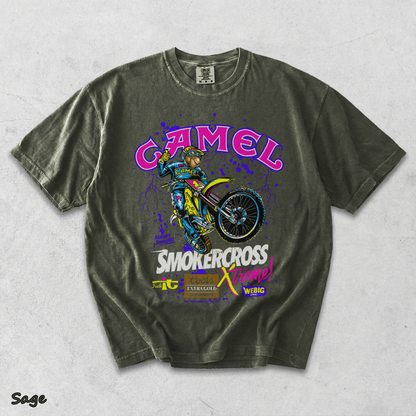 Camel Smokercross Motocross Back 2 - Sage mockup