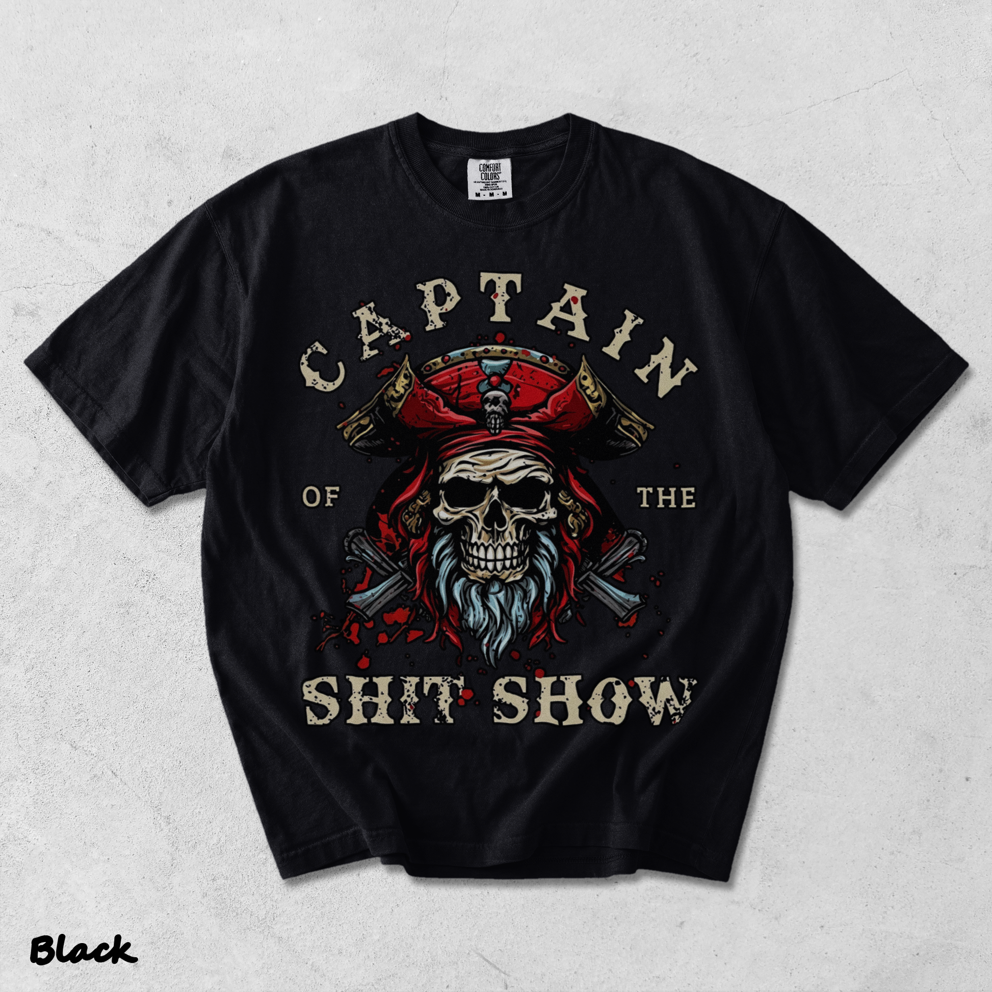 CAPTAIN SHiT SHOW - Black mockup