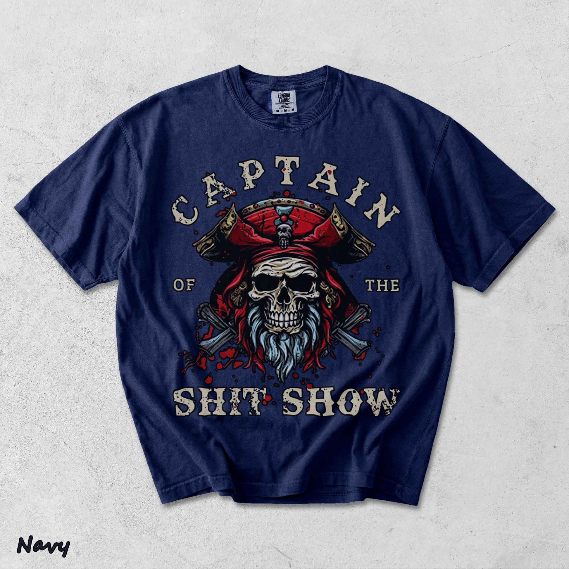 CAPTAIN SHiT SHOW - True Navy mockup