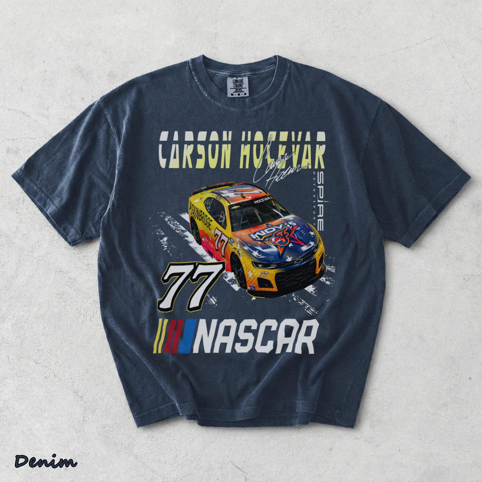 Carson Hocevar - Denim mockup