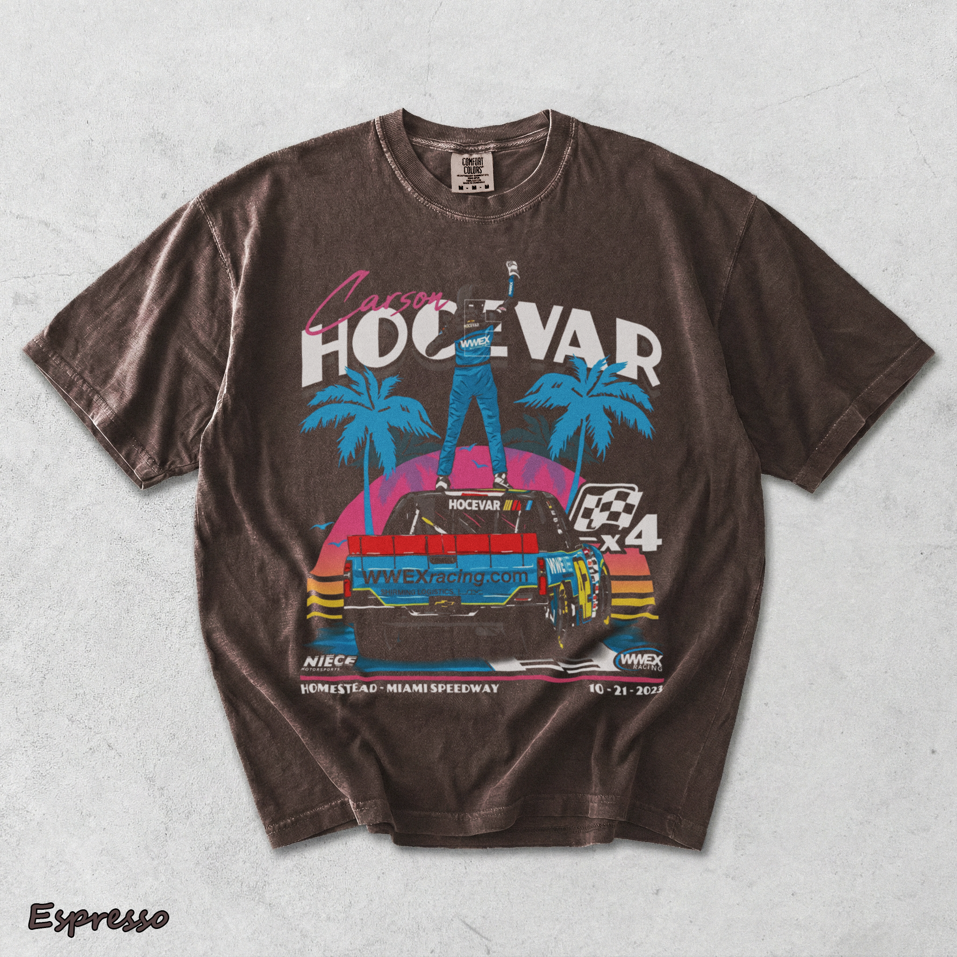 Carson Hocevar Motorsports T - Espresso mockup