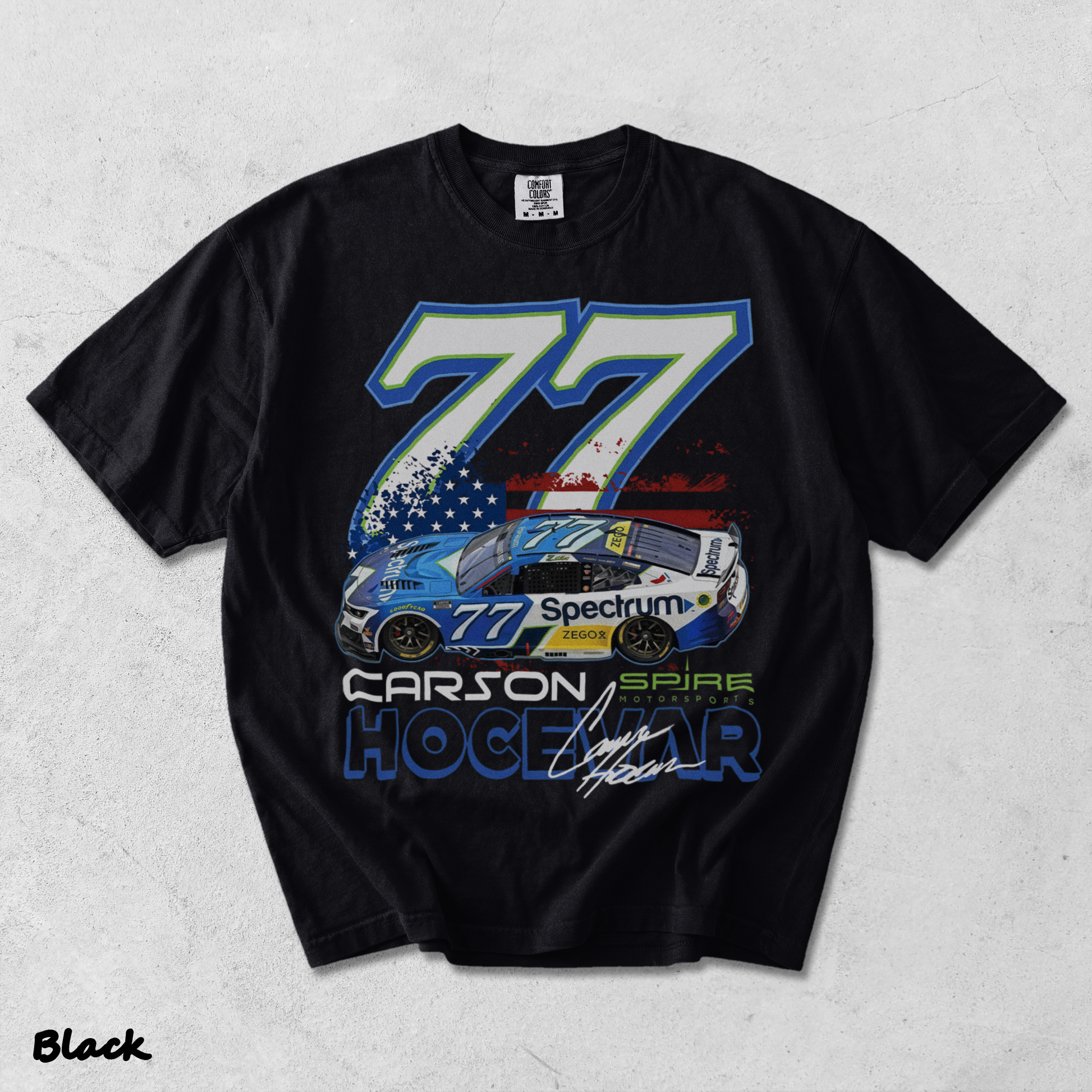 Carson Hocevar NASCAR 77 Racingssss - Black mockup