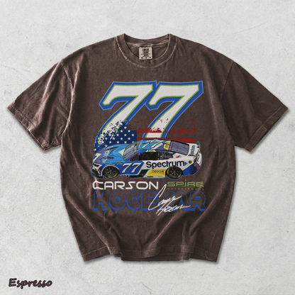 Carson Hocevar NASCAR 77 Racingssss - Espresso mockup