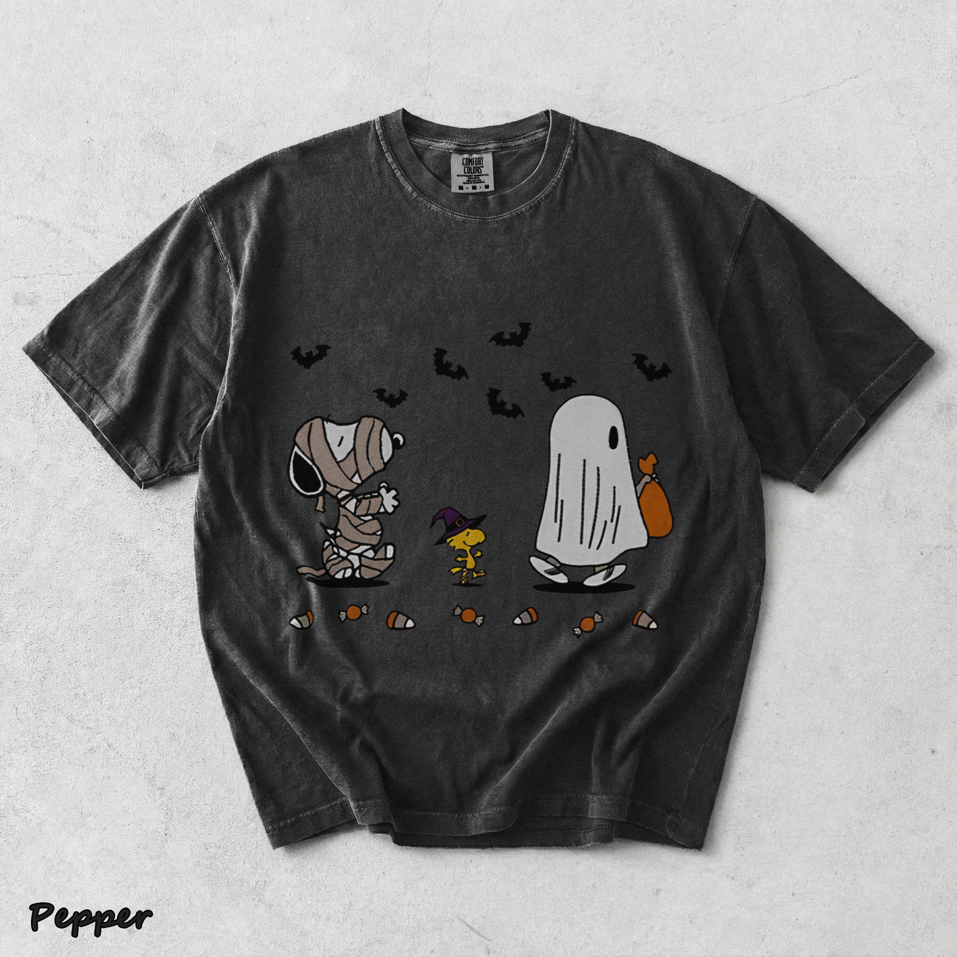 Cartoon Dog Embroidered Sweatshirt, Halloween Sweatshirt, Fall Sweatshirt - Pepper mockup