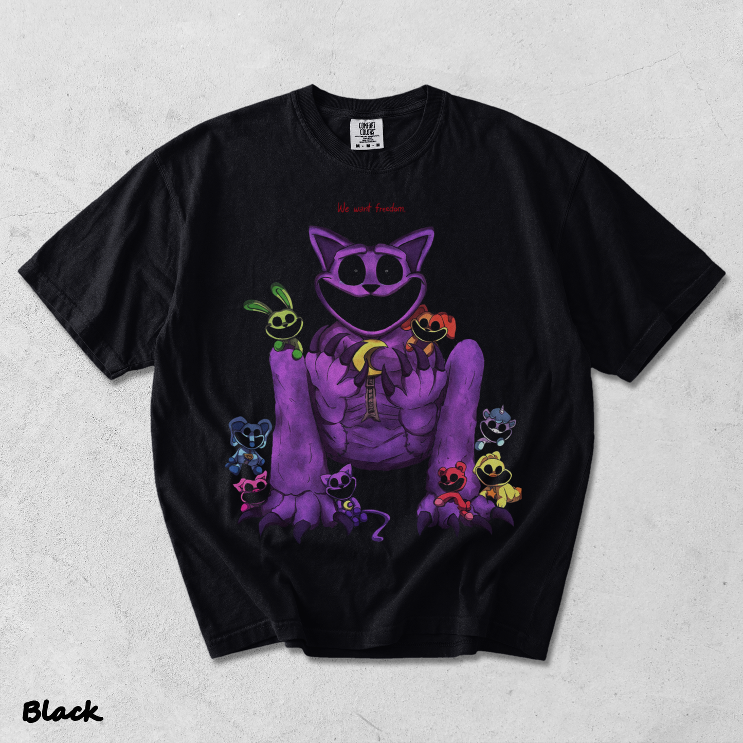 CatNap Poppy Playtime - Black mockup