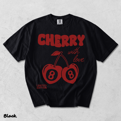 Cherry with love limited edition - Black mockup