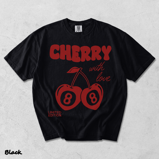 Cherry with love limited edition - Black mockup