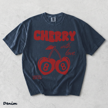 Cherry with love limited edition - Denim mockup