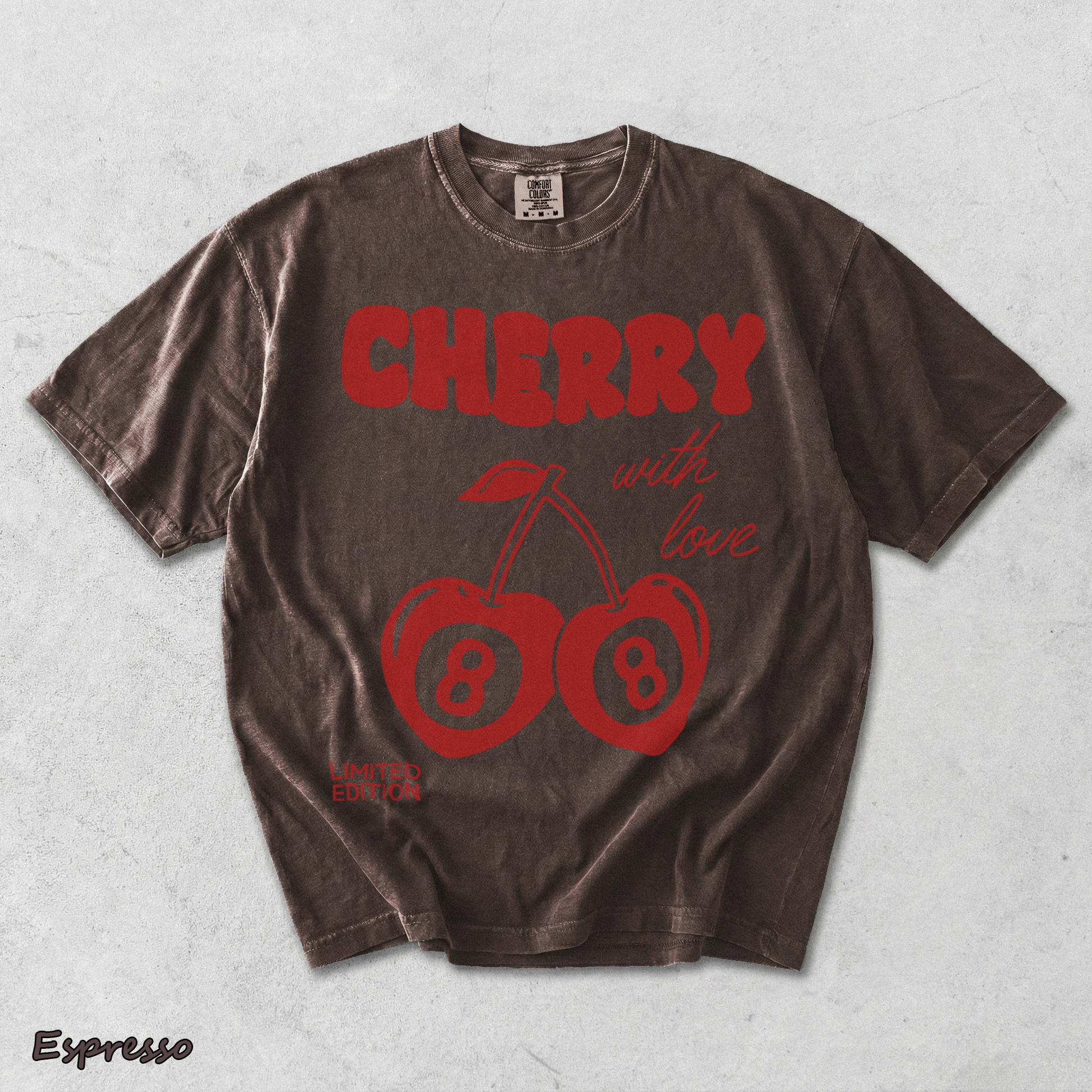 Cherry with love limited edition - Espresso mockup