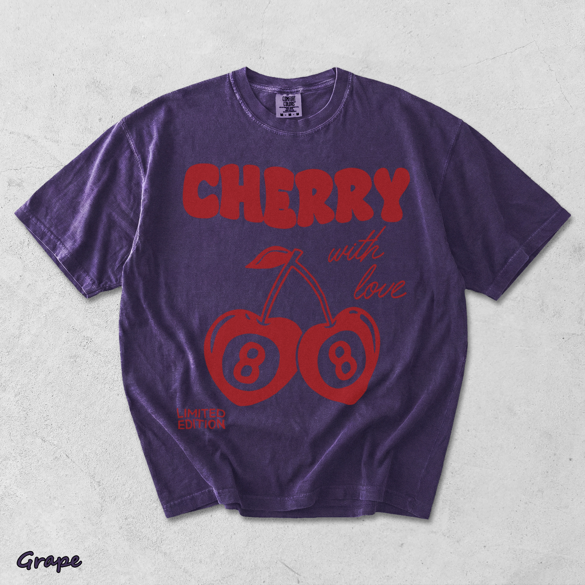 Cherry with love limited edition - Grape mockup