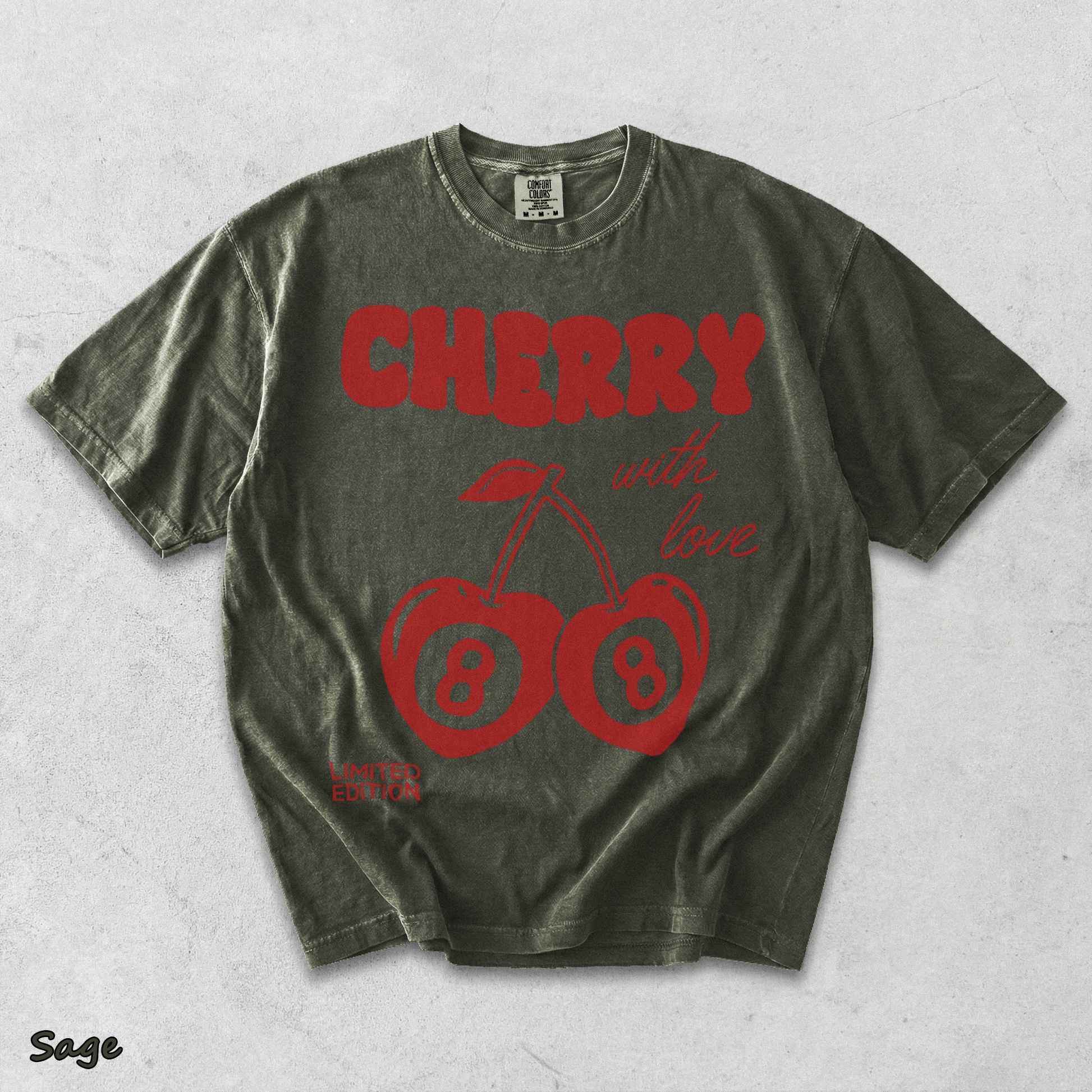 Cherry with love limited edition - Sage mockup