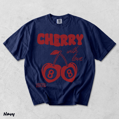 Cherry with love limited edition - True Navy mockup