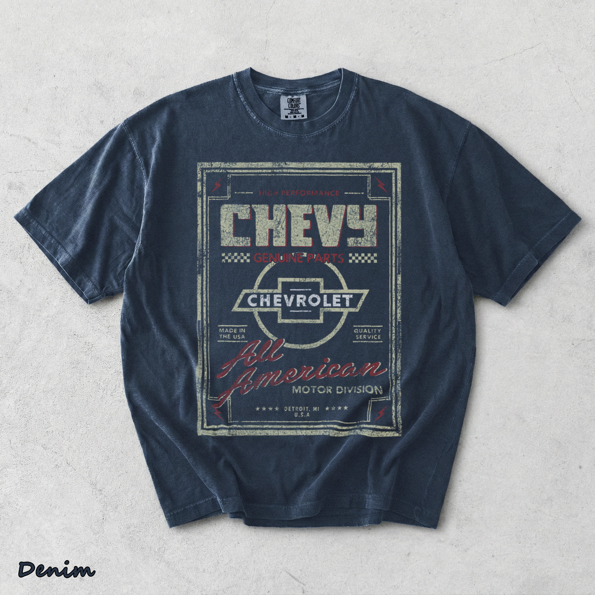 Chevy Genuine 2 - Denim mockup