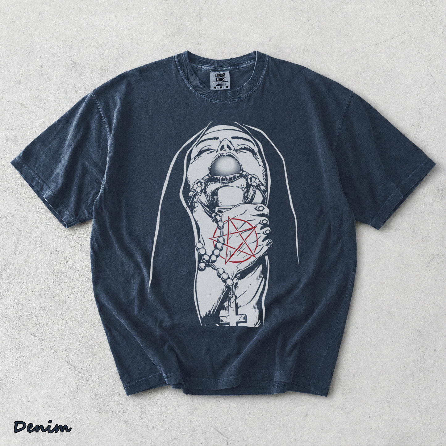 Chokehold Nun - Denim mockup